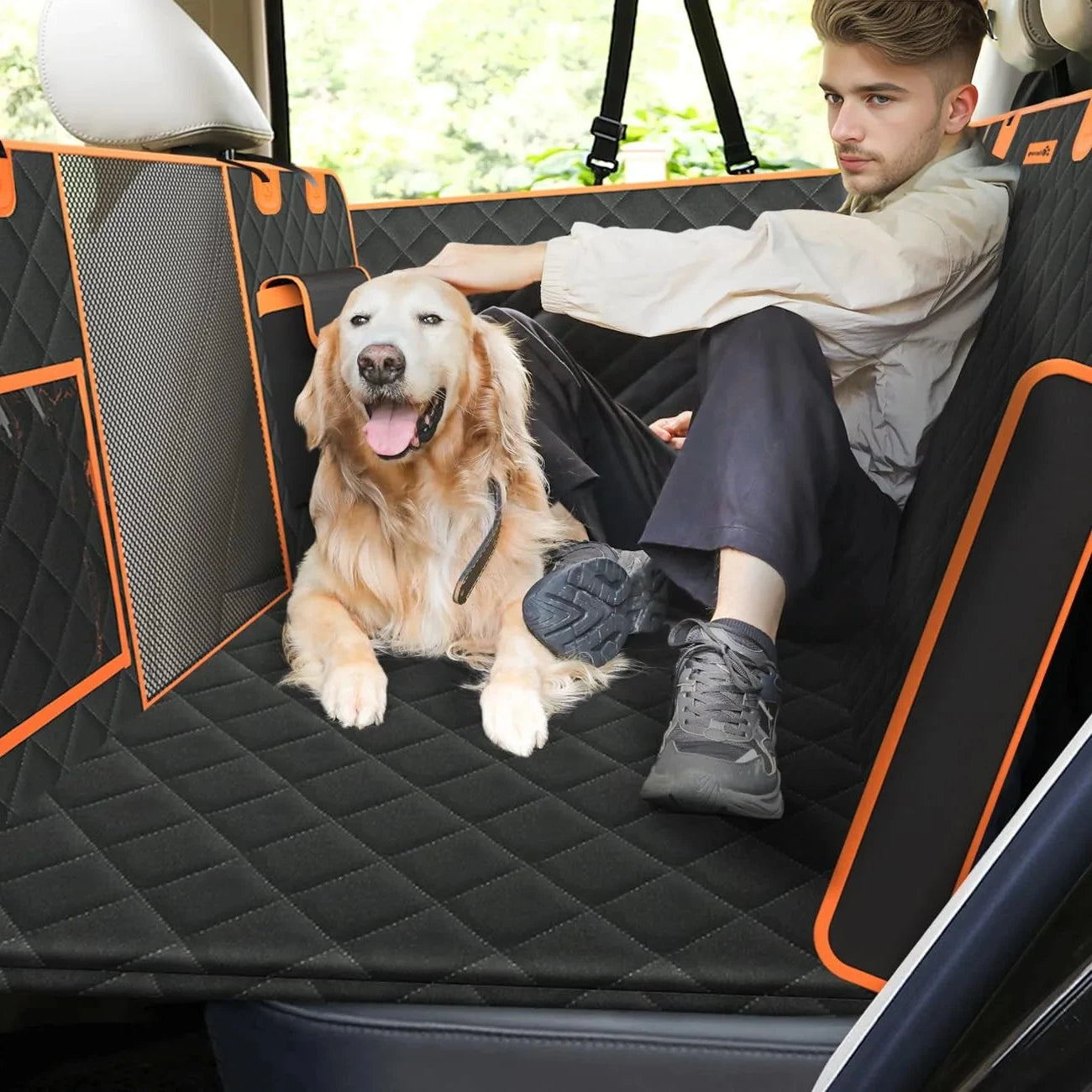 Waterproof Travel Dog Car Safety Pad (4-in-1 Convertible) - Auto Glamor