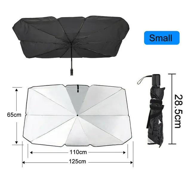 Car Sunshade Umbrella Style Front Glass Sunscreen Heat Insulation - Auto Glamor