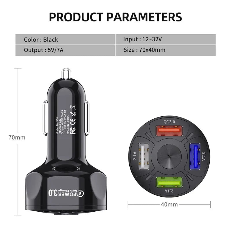 Car Mobile Phone Charger USB Charger - Auto Glamor