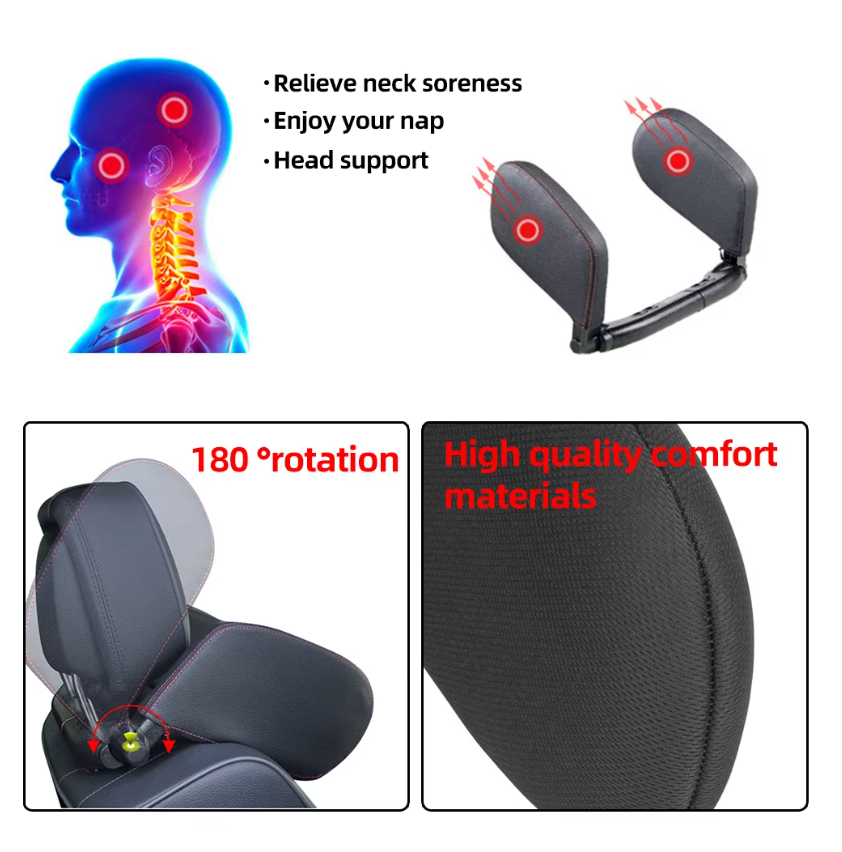 Car Neck Headrest Pillow Cushion Seat Memory Foam - Auto Glamor