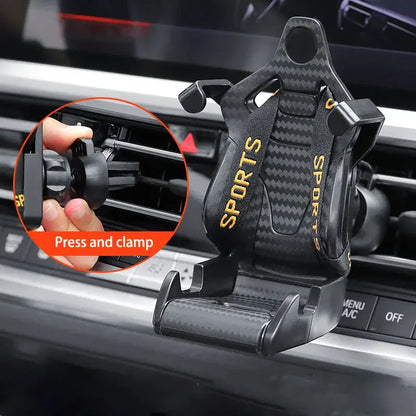 Racing Seat Design Car Phone Holder