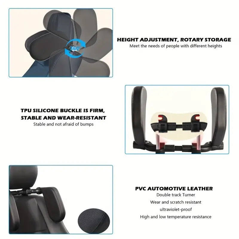 Car Neck Headrest Pillow Cushion Seat Memory Foam - Auto Glamor