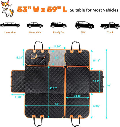 Waterproof Travel Dog Car Safety Pad (4-in-1 Convertible) - Auto Glamor