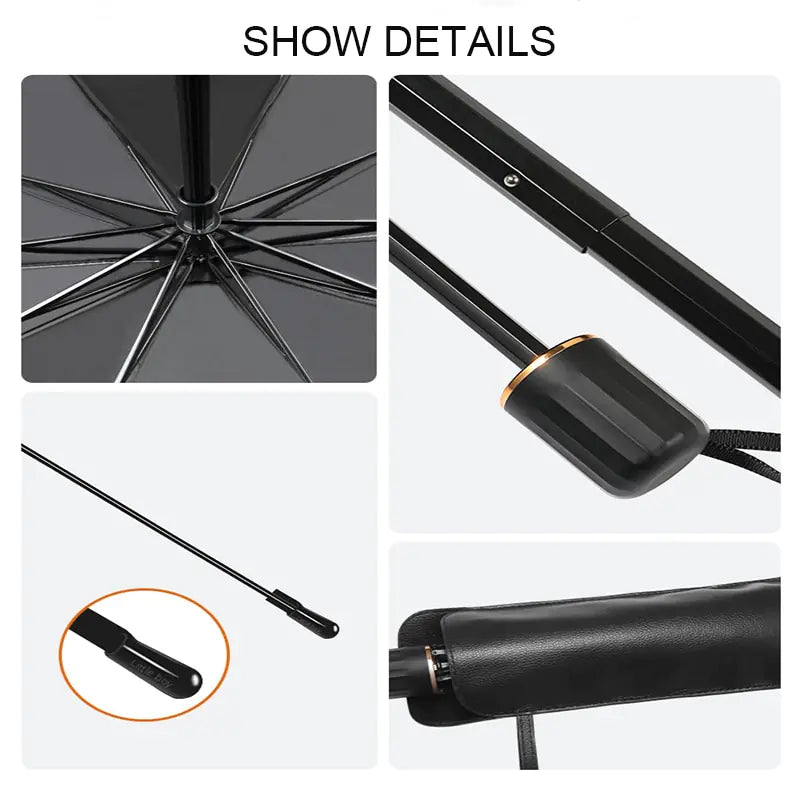 Car Sunshade Umbrella Style Front Glass Sunscreen Heat Insulation - Auto Glamor