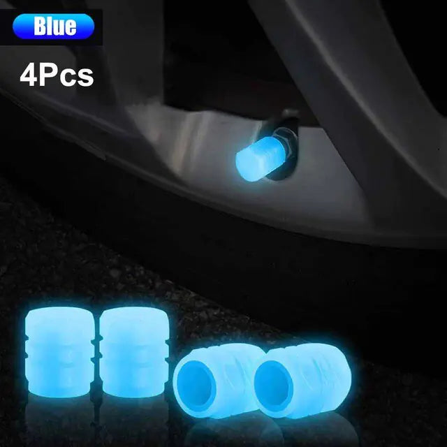 Glow in The Dark Tire Valve Caps - Auto Glamor