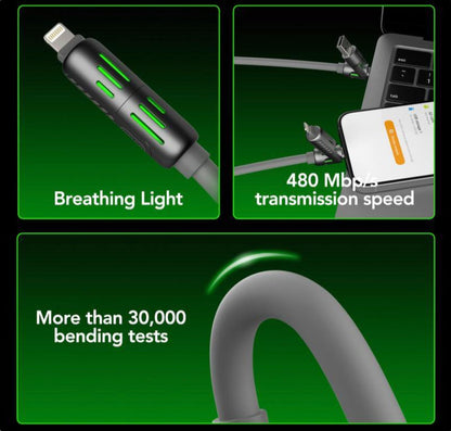 Fast Charging Cable with Breathing Light